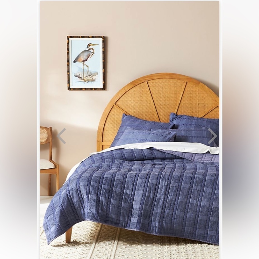 New Anthropologie Paulette Chenille Quilt Queen plus 2 shams